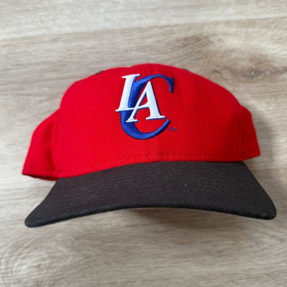 Vintage 90s Los Angeles Clippers USA Made New Era Pro Model...